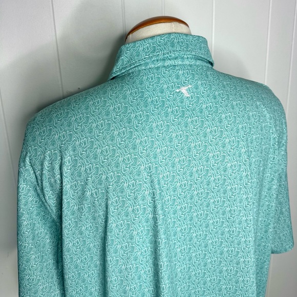 Genteal “Green Golf” Brrr Printed Performance Polo Shirt - Picture 9 of 11
